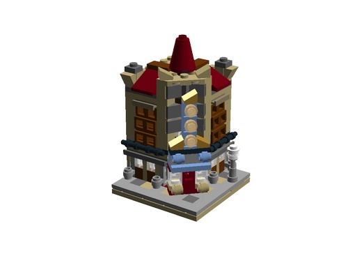 Lego mini modular Cinema Palace – Build video